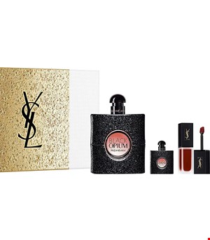 Yves Saint Laurent Black Opium 3pc GIFT SET Eau De Parfum 90ml - 7/5ml