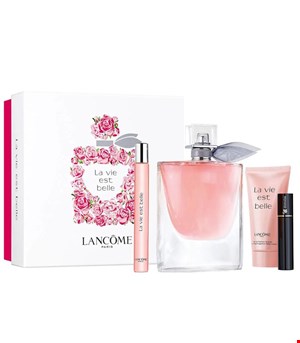  Lancome La Vie Est Belle 4pc  GIFT SET Eau de Parfum 100ml-10ml-50ml